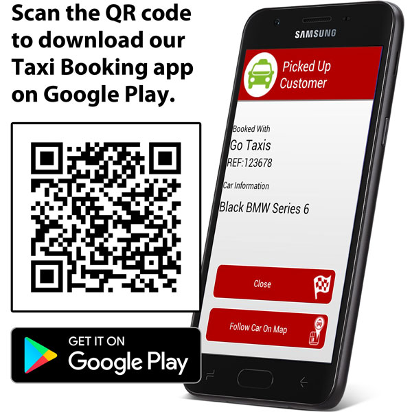 Download the Go Travel Taxi Booking app to your phone.