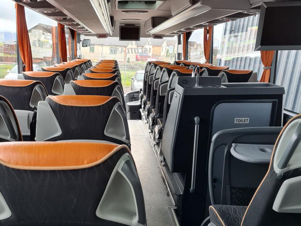 Mercedes Tourismo 55-Seat Luxury Coach - Go Travel Scotland